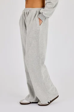 Towelling Relaxed Jogger - Grey