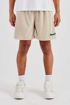Towelling Relaxed Short - Off White