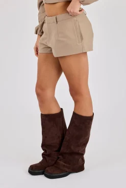 Twill Micro Short - Taupe