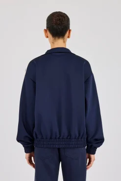 Varsity Panel Track Jacket - Navy