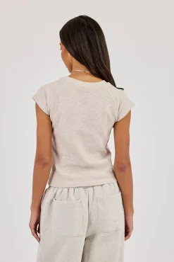 Waffle Baby Tee - Stone