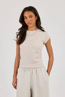 Waffle Baby Tee - Stone
