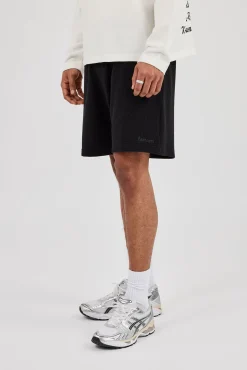 Waffle Relaxed Short - Black