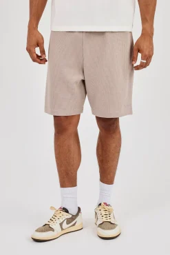 Waffle Relaxed Short - Stone