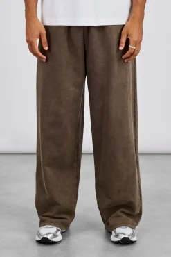 Washed Baggy Jogger - Brown