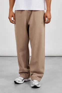 Washed Embroidered Relaxed Jogger - Taupe