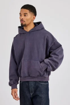 Washed Hoodie - Navy