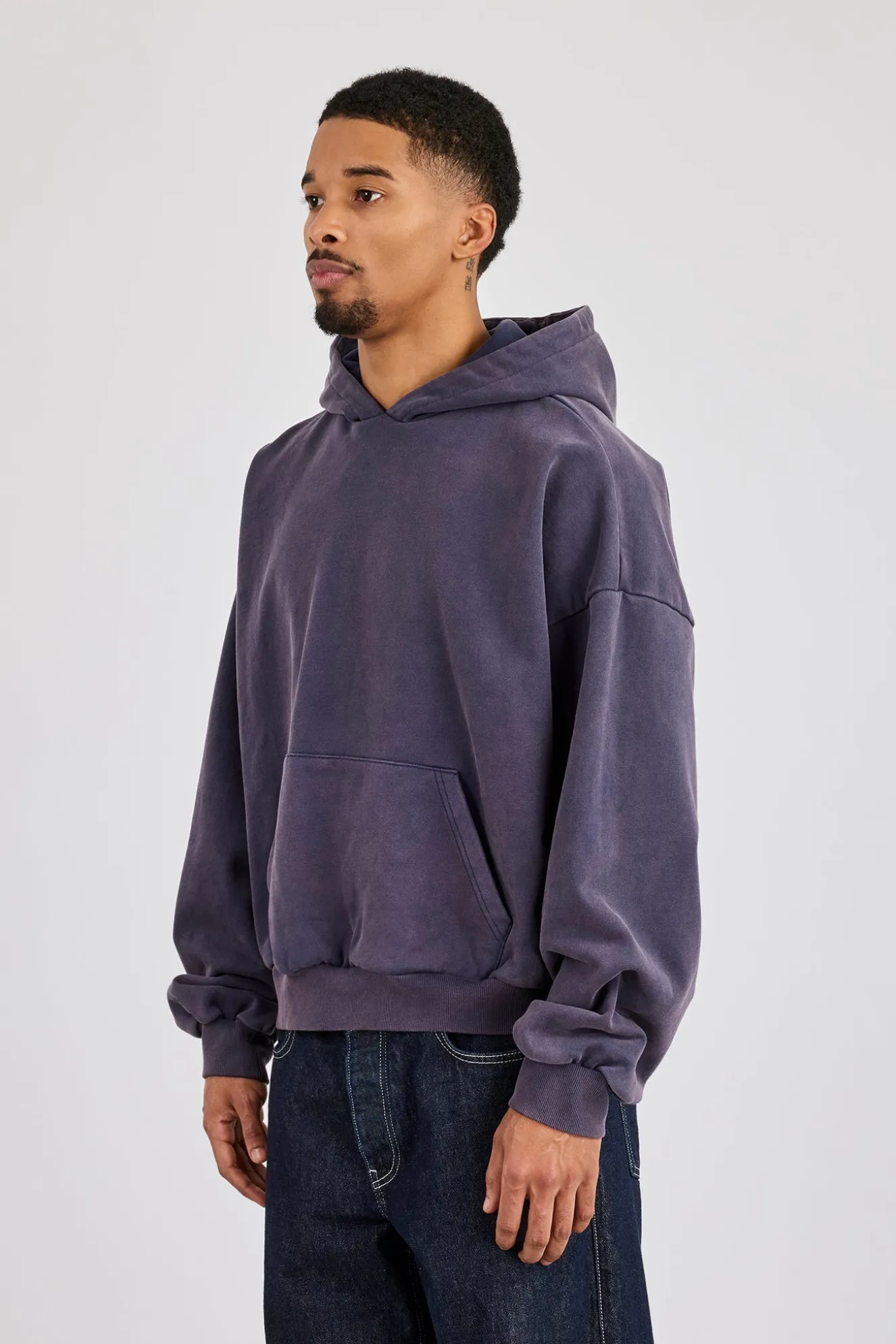 Washed Hoodie - Navy