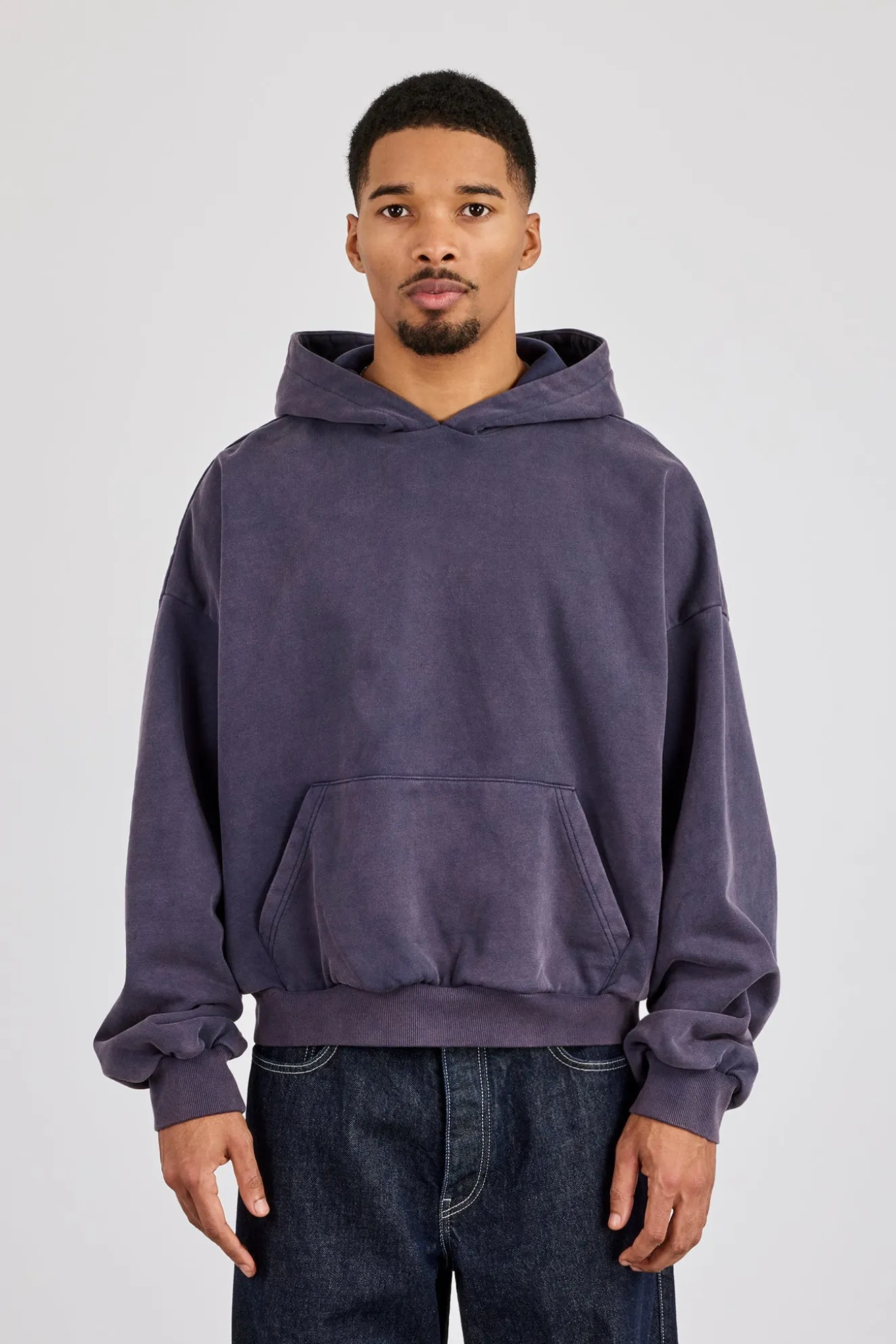 Washed Hoodie - Navy
