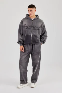 Washed Relaxed Jogger - Grey