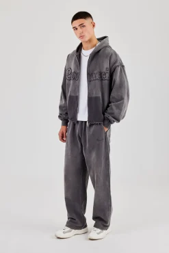Washed Relaxed Jogger - Grey