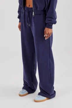 Wide Leg Jogger - Navy