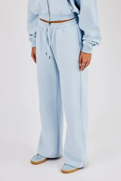 Wide Leg Jogger - Powder Blue