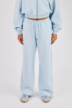 Wide Leg Jogger - Powder Blue