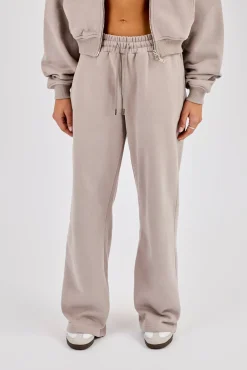 Wide Leg Jogger - Stone