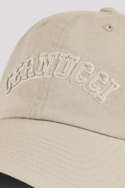 Womens Embroidered Cap - Washed Stone