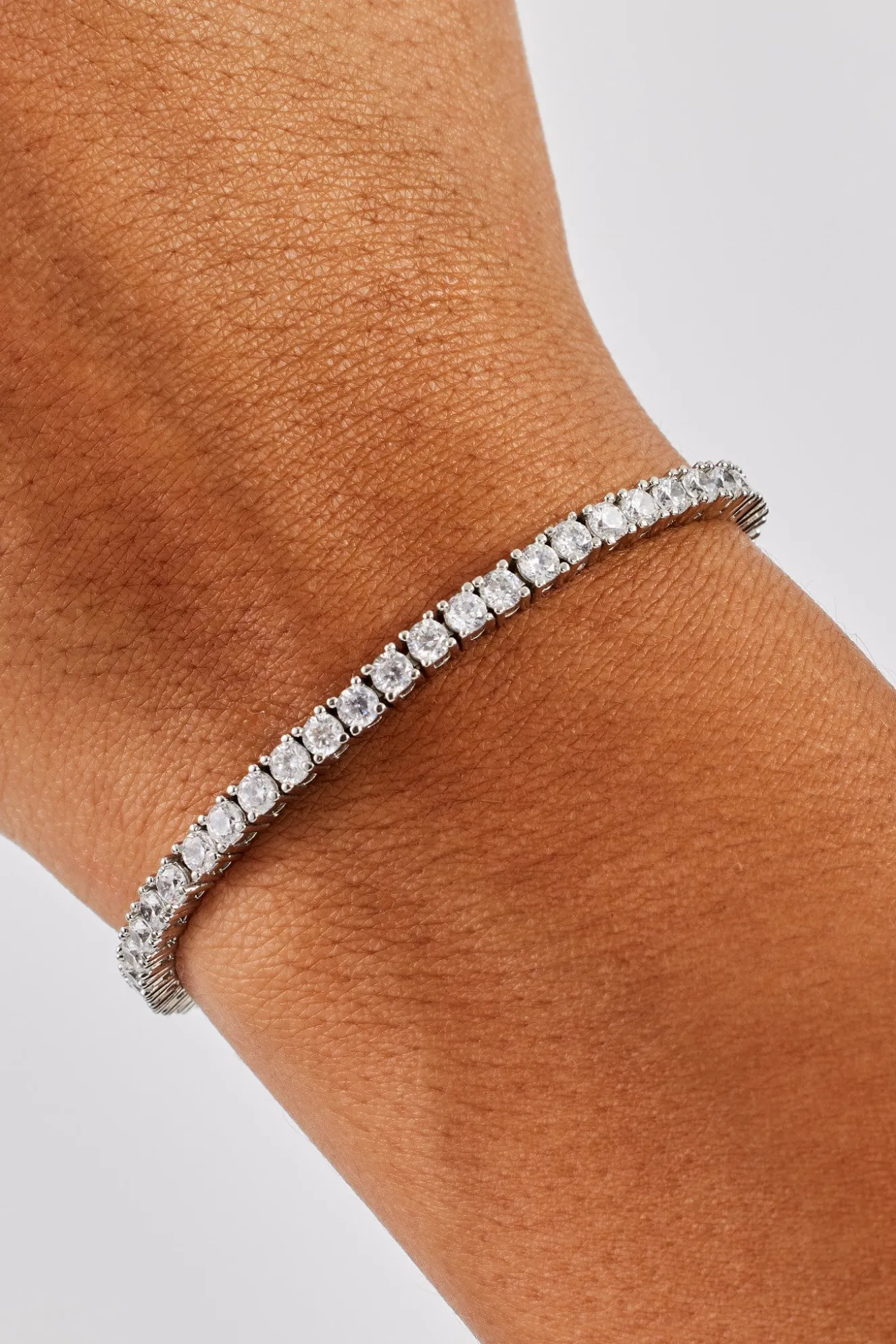 Womens 3mm Tennis Bracelet