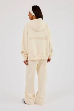 Zip Through Hooded Tracksuit - Butter Yellow